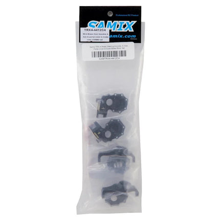 Samix Brass Steering Knuckles C-Hubs & Outer Portal Covers for Traxxas TRX-4