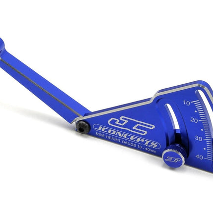 JConcepts Aluminum Ride Height Gauge (10-40mm) (Blue) JCO22821