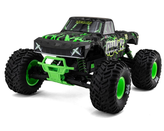 Arrma Quake 223S DSC 1/10 RTR Brushless 2WD Monster Truck (Green) ARA3537T2