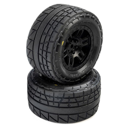 Pro-Line Menace Street Pre-Mounted Tires w/Split Six Wheels (Black) (2) w/12mm
