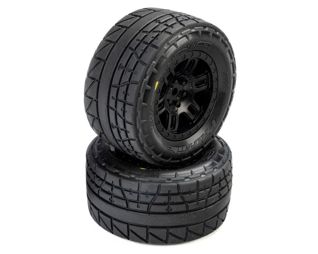 Pro-Line Menace Street Pre-Mounted Tires w/Split Six Wheels (Black) (2) w/12mm