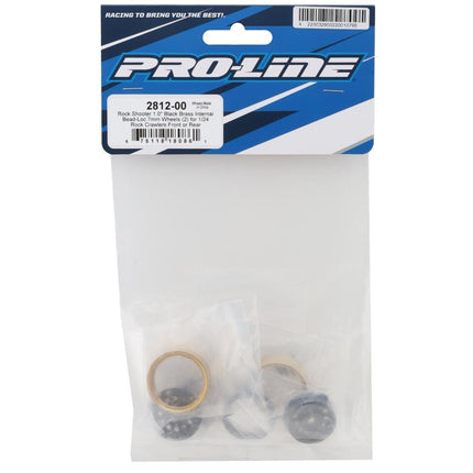 Pro-Line 1/24 Rock Shooter Brass F/R 1.0" 7mm Crawler Wheels (2) Black PRO281200