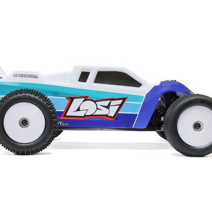 Losi Mini-T 2.0 V2 1/18 RTR 2WD Brushless Stadium Truck Blue LOS1056T2
