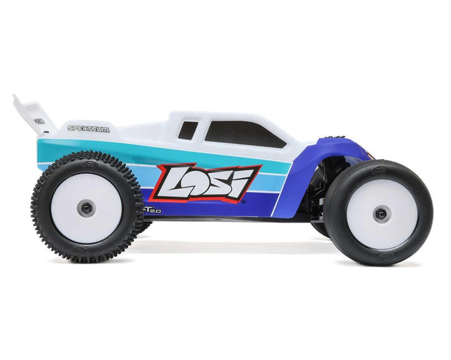 Losi Mini-T 2.0 V2 1/18 RTR 2WD Brushless Stadium Truck Blue LOS1056T2