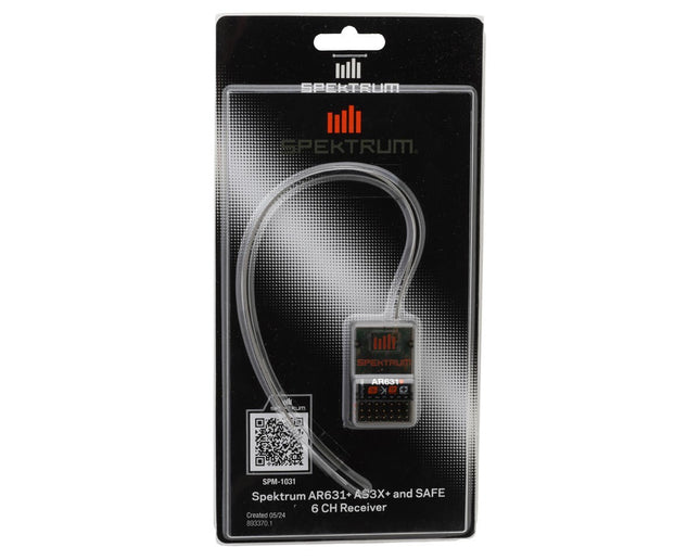 Spektrum RC AR631+ DSMX 6-Channel Aircraft Telemetry Receiver w/AS3X+ & SAFE