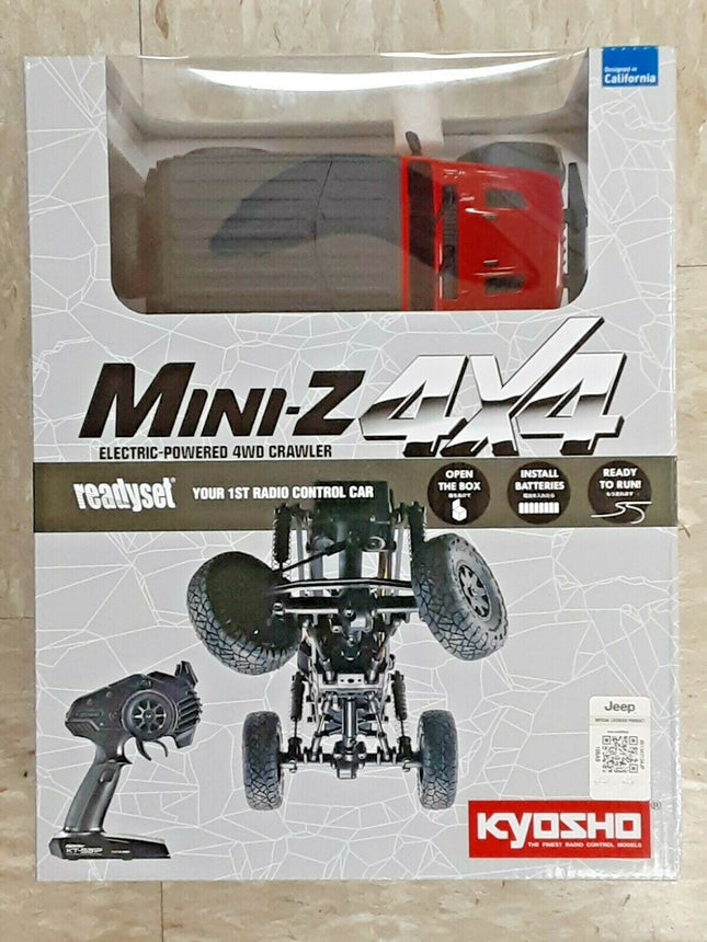 Kyosho MINI-Z 4x4 MX-01 Readyset Jeep Wrangler Unlimited Firecracker Red 32521R