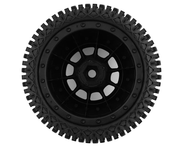 JConcepts Choppers Pre-Mounted Monster Truck Tires w/Hazard Wheel Blk 4014-3994