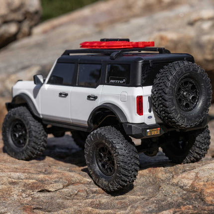 Axial SCX24 Ford Bronco 4X4 RTR Brushed Rock Crawler Battery/Charger White