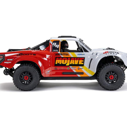 Arrma MOJAVE 4S BLX Brushless 1/8 4WD RTR Electric Desert Truck (White/Red)