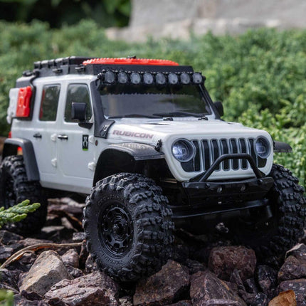 Axial SCX30 Jeep Wrangler JLU 1/30 4WD RTR Scale Mini Crawler White AXI2261T2