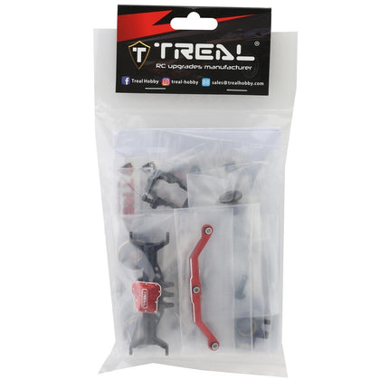 Treal Hobby Aluminum Front Portal Axle Set for Traxxas TRX-4M Blk w/Brass Covers
