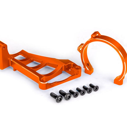 Traxxas Aluminum Front/Rear Motor Mount For Maxx/Maxx Slash Orange TRA10262-ORNG