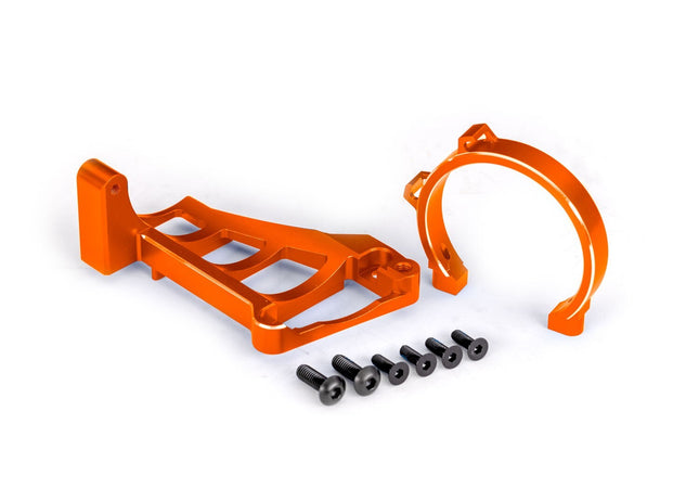 Traxxas Aluminum Front/Rear Motor Mount For Maxx/Maxx Slash Orange TRA10262-ORNG