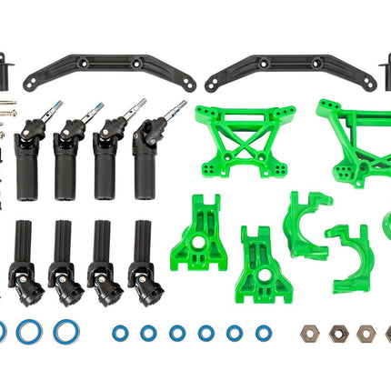 Traxxas 9080G Extreme Heavy Duty Outer Driveline & Suspension Upgrade Kit Green