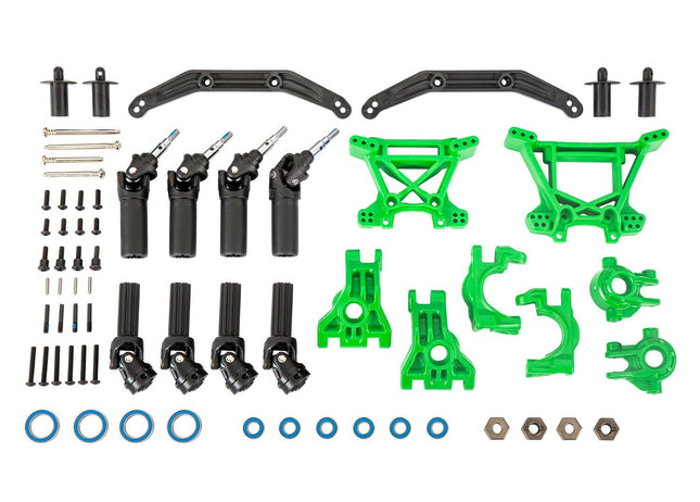 Traxxas 9080G Extreme Heavy Duty Outer Driveline & Suspension Upgrade Kit Green