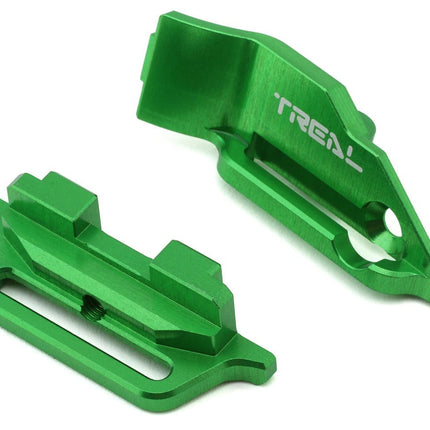 Treal Hobby Aluminum Battery Hold-Down Traxxas Mini Maxx w/Flex Strap Green