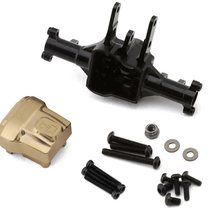Hot Racing Aluminum Front Axle & Brass Differential Cover for Traxxas TRX-4M