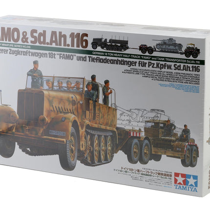 Tamiya 1/35 German FAMO & Sd.Ah.116 Tank Transport Plastic Model Kit TAM35246