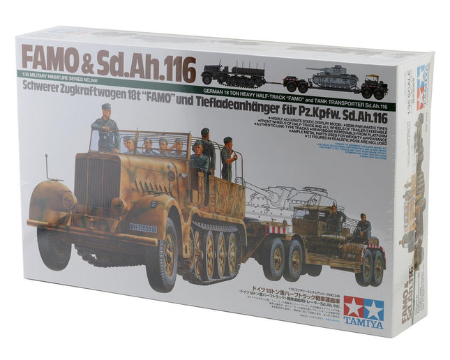 Tamiya 1/35 German FAMO & Sd.Ah.116 Tank Transport Plastic Model Kit TAM35246