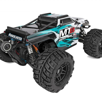 Associated Rival MT8 1/8 Scale 4WD Electric Monster Truck, Teal, RTR ASC20521