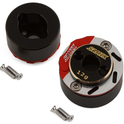 Samix SAMSCX24-4415FS SCX24 Brass Rear Brake Adapter Set w/Brake Rotor