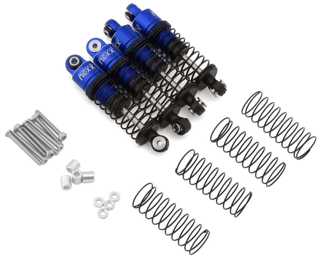 NEXX Racing Redcat Ascent-32 37mm Aluminum Threaded Oil-Filled Shocks (Blue