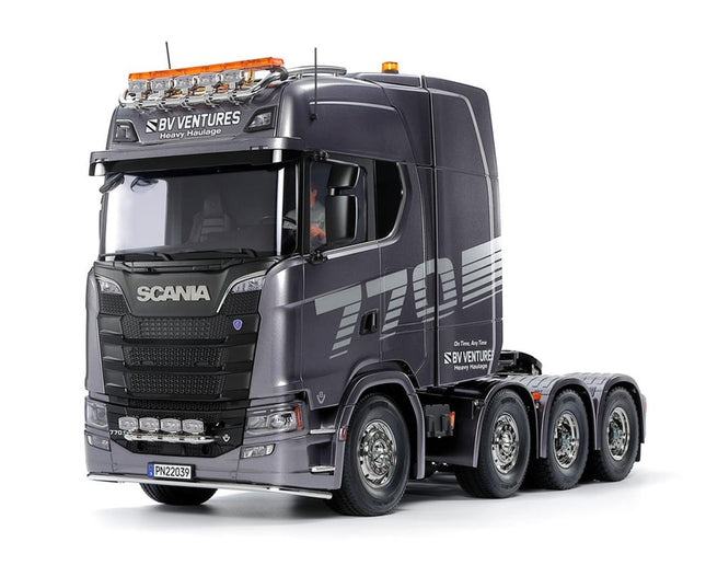 Tamiya 1/14 Scania 770 S 8x4/4 Semi Truck Kit Gun Metal Edition TAM56376