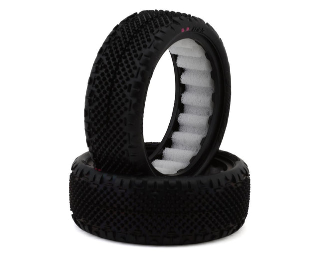 JConcepts Pin Swag LP Wide 2.2" 2WD Front Buggy Carpet Tires (2) (Pink) 4062-010