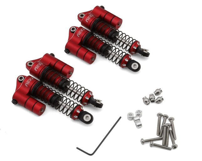 NEXX Racing Redcat Ascent18 Reservoir Aluminum Oil Shocks (Red) (53mm)