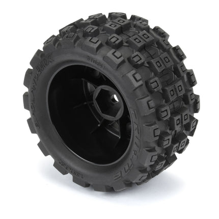 Proline 1/18 Badlands MX 1.85" F/R MTD 12mm Black Raid Granite GROM PRO1024110