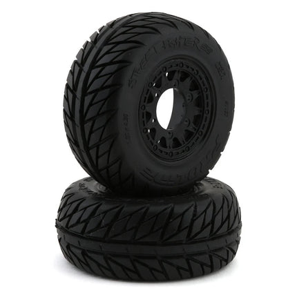 Pro-Line Street Fighter SC 2.2/3.0 Tires w/Raid Wheels (Black) M2 Compound
