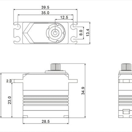 SRT Servos M11 Mini HV Coreless Digital Servo SRTM11