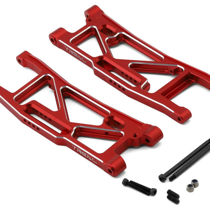 Treal Hobby Aluminum Rear Suspension Arms for Traxxas Sledge (Red) (2)