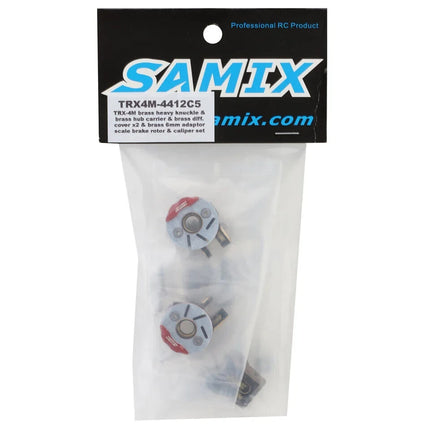 Samix Brass Steering Knuckles & Differential Covers for Traxxas TRX-4M (Black)