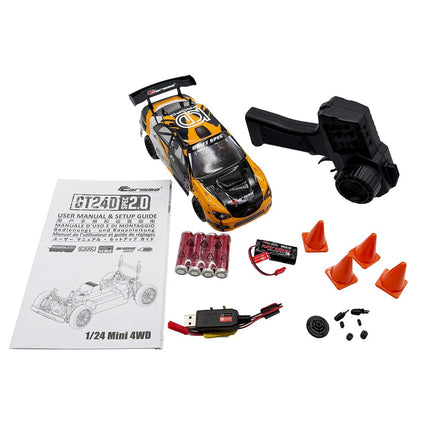 Carisma 1/24 GT24 2.0 Subaru Impreza STI 2006 Drift Spec 2 Orange CIS92468