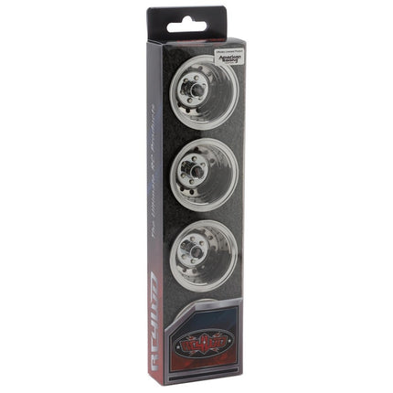 RC4WD American Racing 1.9" Outlaw II Deep Dish Beadlock Wheels Chrome RC4ZW0088