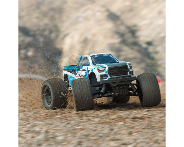 Arrma Granite Mega 665 1/10 4WD Electric Monster Truck Blue w/SLT2 2.4GHz Radio