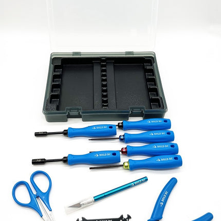 Bold RC 10pc Trail Pack Tool Set with Storage Box and Tray BOL10000