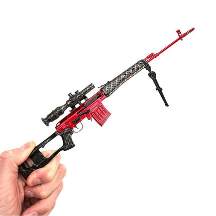 Goat Guns 1:4 Diecast Metal Special Edition Red Team SVD Sniper Rifle Model