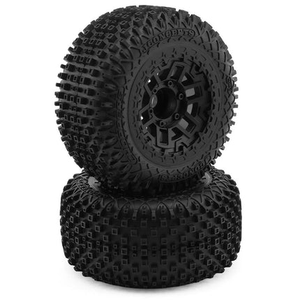 JConcepts Choppers 2.9" Monster Truck Pre-Mounted Tires (Platinum) (Black) (2)