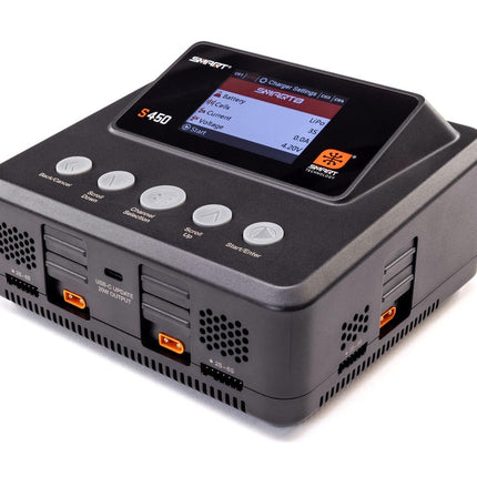 Spektrum RC S450 G2 Quad Smart LiPo Battery Charger (6S/10A/DC-400W/AC-200W)