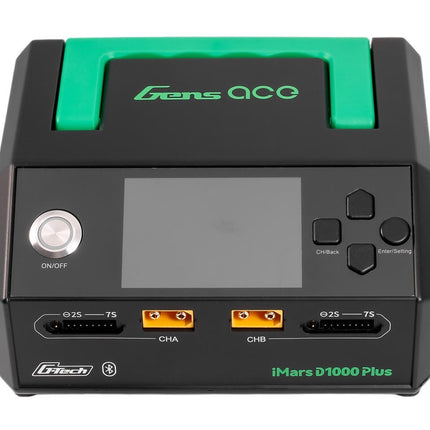 Gens Ace iMars D1000 Plus G-Tech Smart Dual AC Charger (7S/25A) (AC-1000W) 