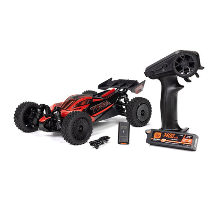Arrma Typhon Grom 223S BLX 1/18 Brushless RTR 4WD Buggy Red W/Battery/Charger