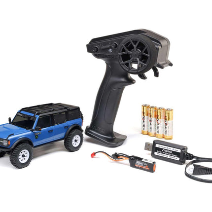 Axial SCX30 Ford Bronco 1/30 4WD RTR Scale Mini Crawler Blue AXI2048T1