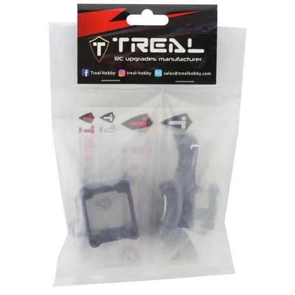 Treal Hobby Aluminum Center Differential Gearbox Case for Traxxas Sledge (Black)