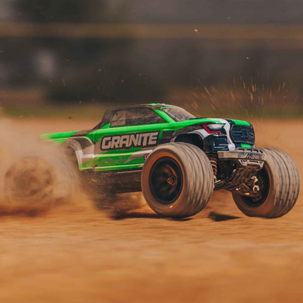 Arrma Granite Grom MEGA 4WD 380 Brushed 1/18 Monster Truck RTR Green ARA2102T3