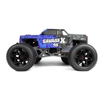 HPI Savage X 4.6 GT-6 RTR 1/8 4x4 Off-Road Nitro Monster Truck (Blue) HPI160585