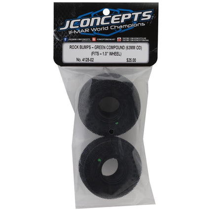 JConcepts Rock Bumps 1.0" Micro Crawler Tires (63mm OD) (2) (Green) 4128-02