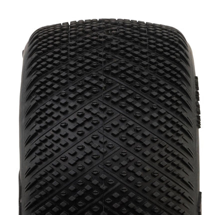 AKA Reverb 4.0" 1/8 Truggy Pre-Mount Tires (White) (Soft-Long Wear) AKA14139XRW