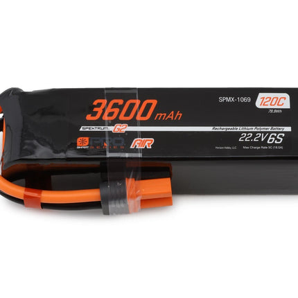 Spektrum RC 6S Smart G2 Pro Air LiPo 120C Battery Pack 22.2V/3600mAh w/IC5
